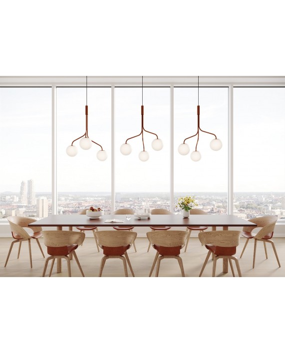 Zero Curve Cluster Glass Single Pendant Lamp